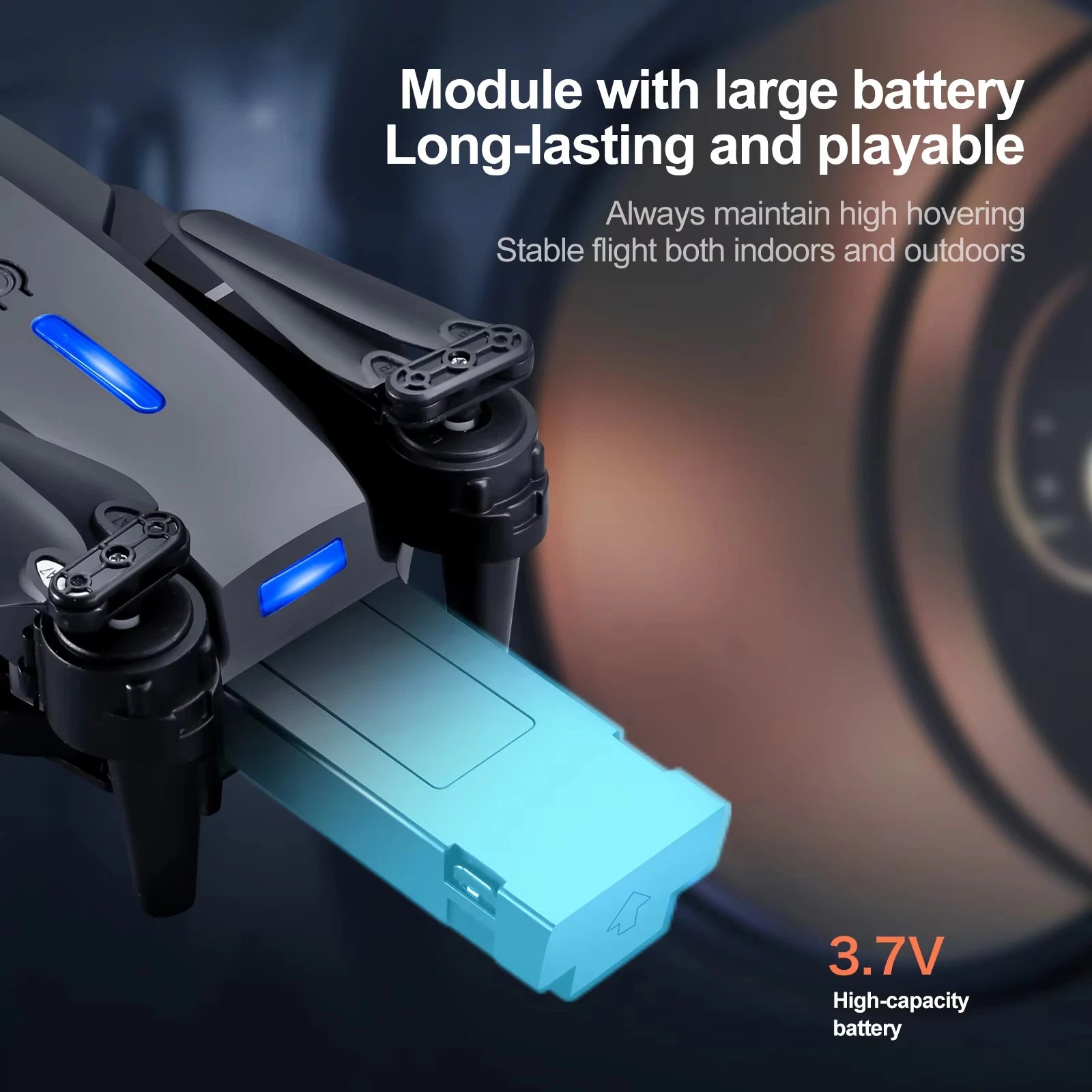 Mini drone pliable E88Pro double caméra 4K - Télécommande FPV enfants
