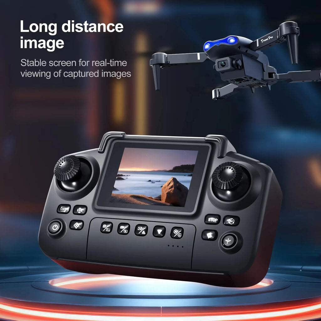 Mini drone pliable E88Pro double caméra 4K - Télécommande FPV enfants