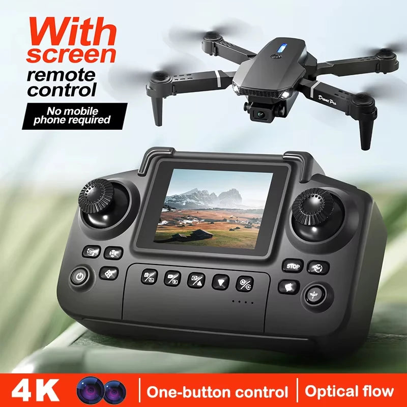 Mini drone pliable E88Pro double caméra 4K - Télécommande FPV enfants