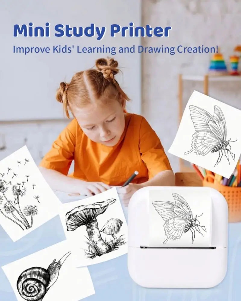 Phomemo M02 X  Mini Thermal Blue Tooth Inkless Compatible 53/15/25mm Pocket Printer for Kids Gift