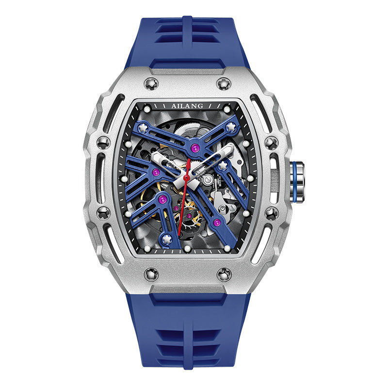Montre automatique mécanique squelette - Style tonneau Richard