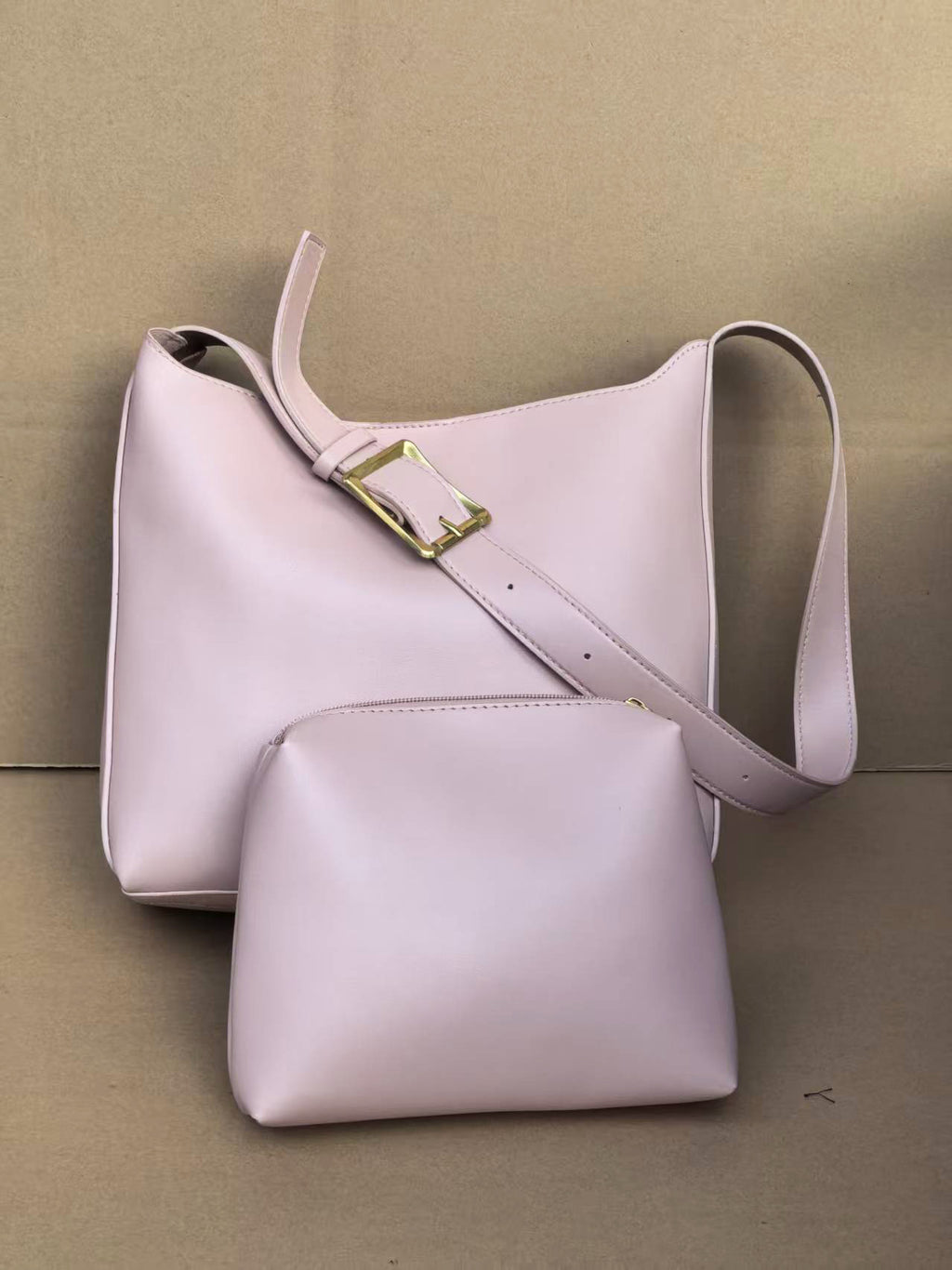 Sac à main seau grande capacité - Ensemble 2 pièces bandoulière