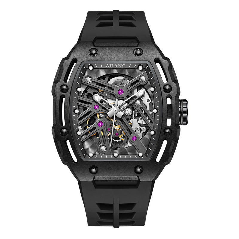 Montre automatique mécanique squelette - Style tonneau Richard