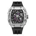 Montre automatique mécanique squelette - Style tonneau Richard