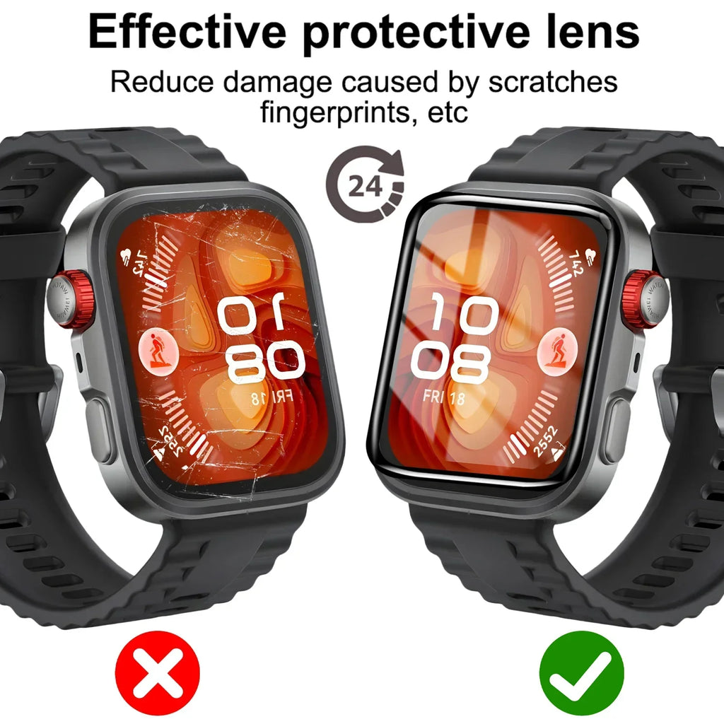 1-3Pcs 9D Curved Film For Huawei Watch fit4 3 Smart Watch Screen Protector Not Glass Full Cover for Huawei Watch Fit 3 4 Pro