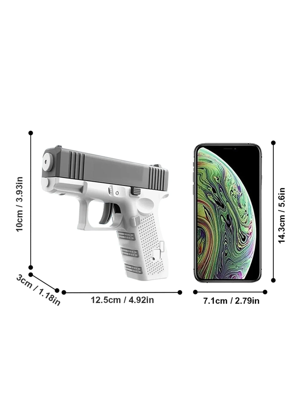 Water Gun Spray New Playful Water Gun Large Capacity Press and Run Mini Pistol Outdoor Water Gun Toy