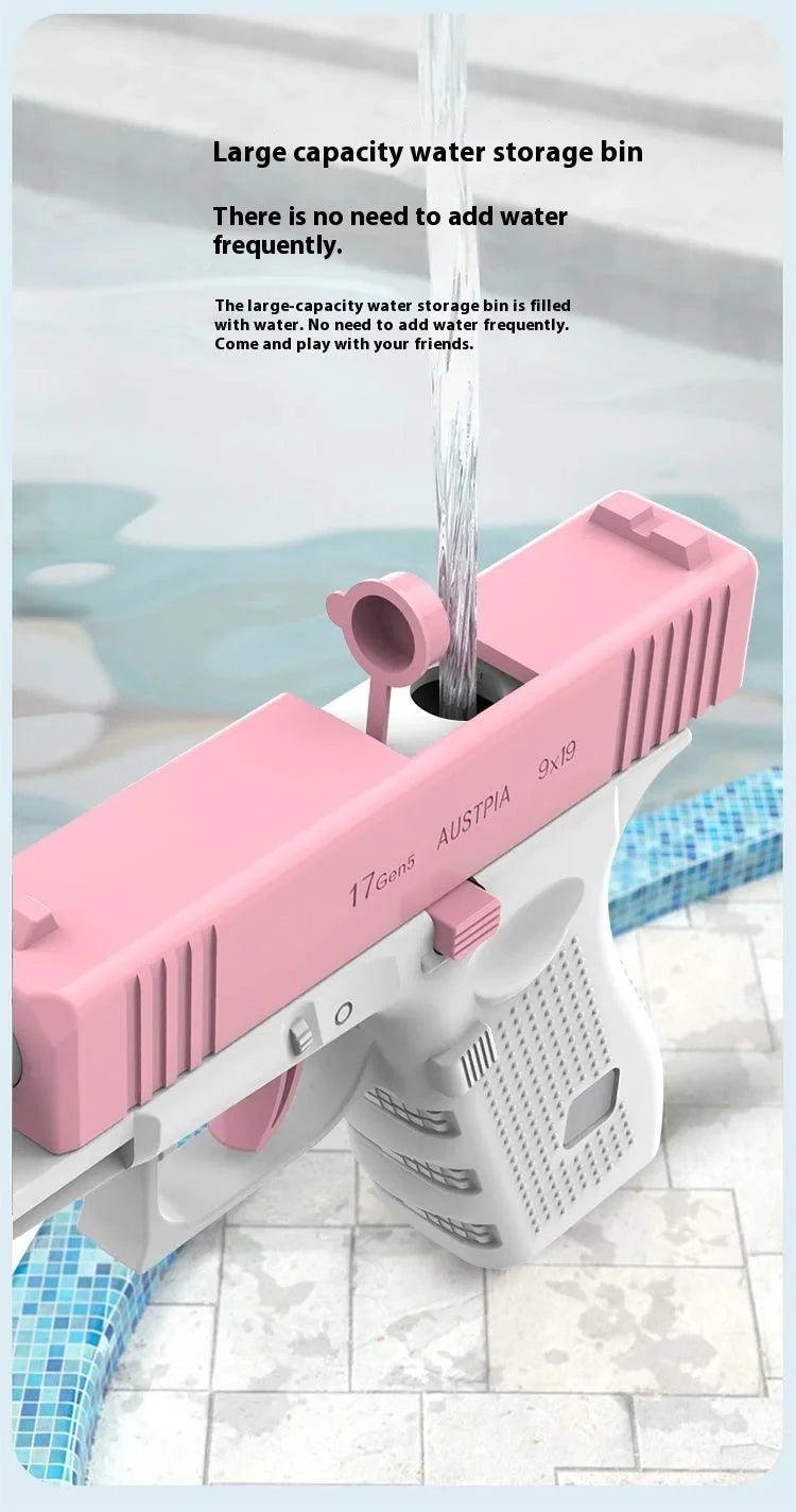Water Gun Spray New Playful Water Gun Large Capacity Press and Run Mini Pistol Outdoor Water Gun Toy