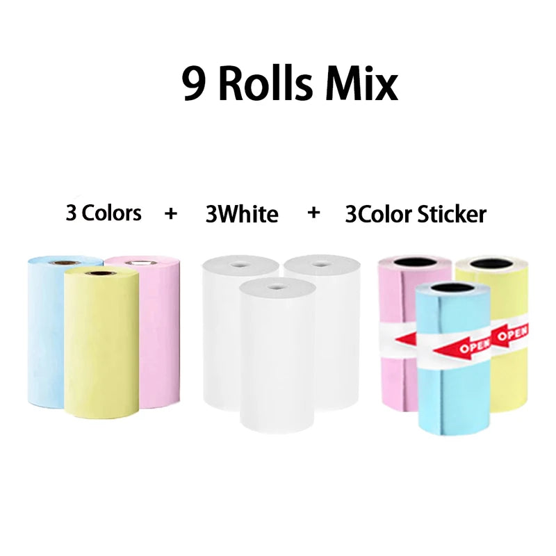 Mini Thermal Printer Pocket Printer Wireless Label Printer With IOS/Android Devices Office/Home For Journals/Memos/Notes/ Photos
