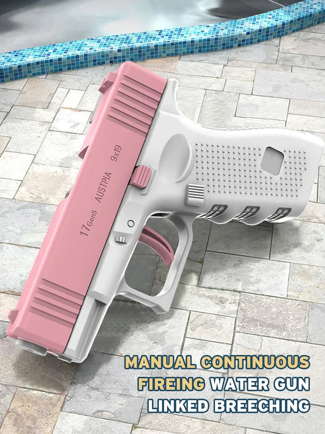 Water Gun Spray New Playful Water Gun Large Capacity Press and Run Mini Pistol Outdoor Water Gun Toy