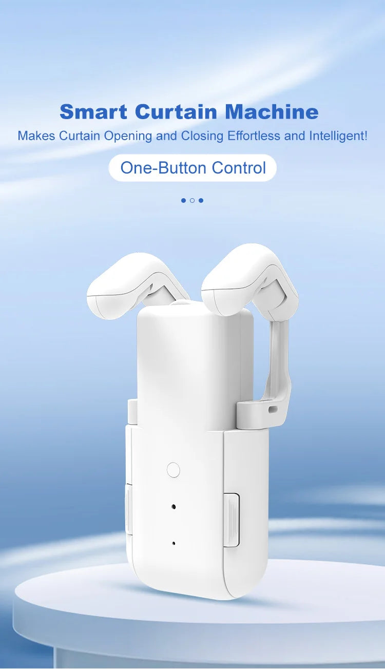 Smart Curtains New generation Robot Rome/T/U-Rail Tracks Automatic Curtain Opener Remote Button Control Curtain Motor