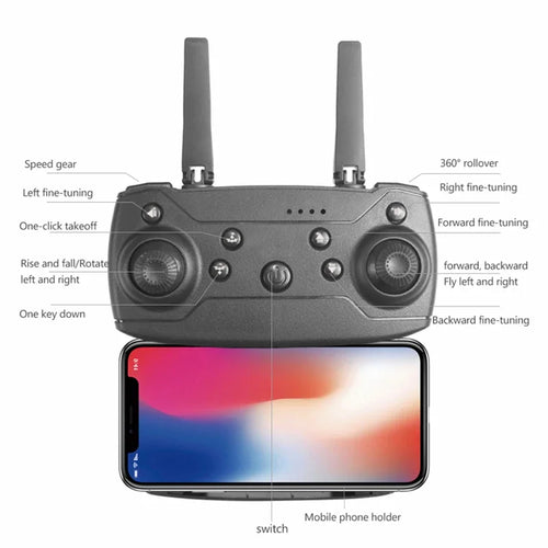 Drone E99 K3 Pro caméra 4K HD pliable - WiFi photographie aérienne