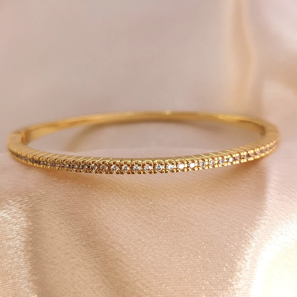 Luxury Fine Jewelry Bangles Bracelets For Women Bijoux Femme Armbanden Voor Vrouwen Gifts