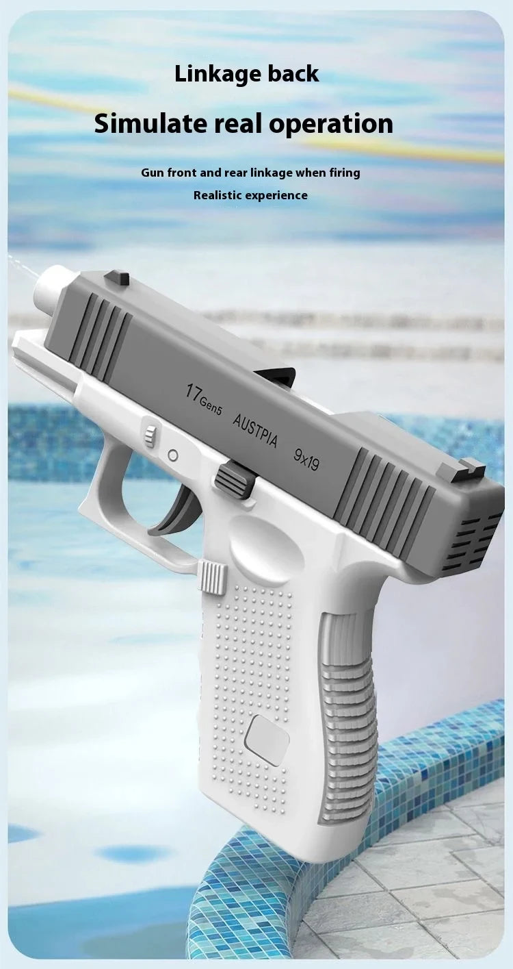 Water Gun Spray New Playful Water Gun Large Capacity Press and Run Mini Pistol Outdoor Water Gun Toy