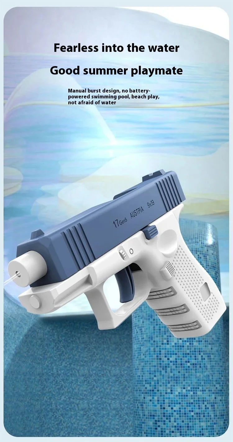 Water Gun Spray New Playful Water Gun Large Capacity Press and Run Mini Pistol Outdoor Water Gun Toy