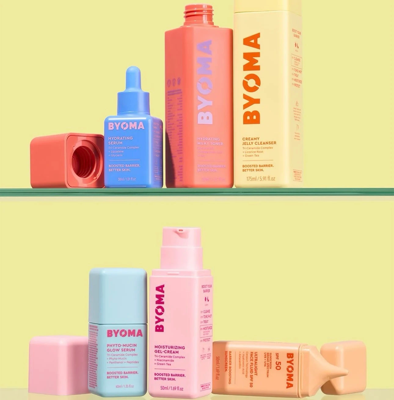 Sérum hydratant BYOMA - Soin visage gel-crème récupérateur éclat