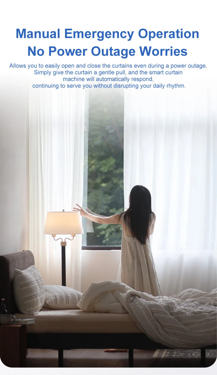 Smart Curtains New generation Robot Rome/T/U-Rail Tracks Automatic Curtain Opener Remote Button Control Curtain Motor
